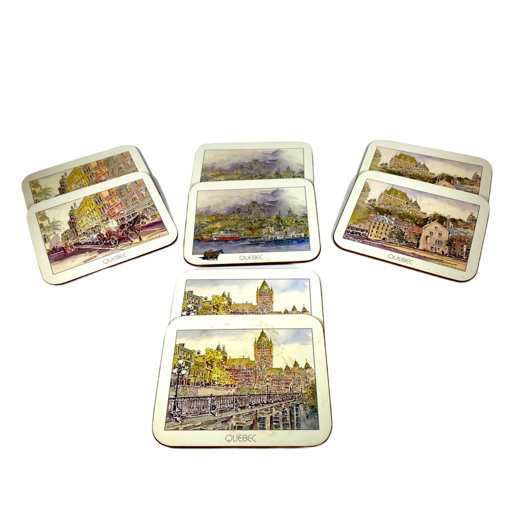 Vintage Jason Quebec set of eight coasters